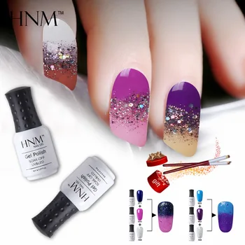 

HHN 3pc Nail Polish+1pc Nail Brush Soak Off Gel Varnish DIY Nail Art Set Tools Vernis Semi Permanent Kit Nail Art Set Manicure