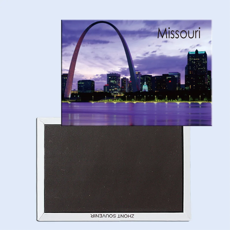 

Meet Me in St. Louis, Missouri, Magnetic Refrigerator Affixed With Tourist Souvenirs Home Accessories 24851