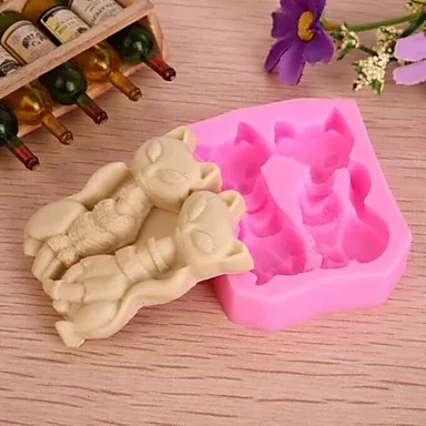 

Fox Animal Shaped Fondant Mold,Resin Clay handmade Chocolate Candy Silicone Cake Mould,Fondant Cake Decorating Tools