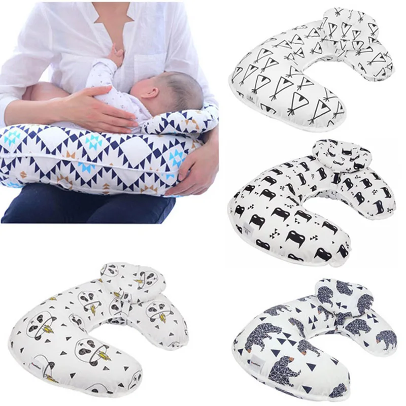 2PCS/Set Baby Nursing Pillows Maternity Baby Breastfeeding Pillow Infant Cuddle U Shaped Newbron