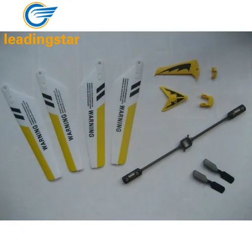 

SYMA Full Replacement Parts Set for S107 RC Helicopter Main Blades Tail Decorations Tail Props Balance Bar Yellow Set Toy QD30