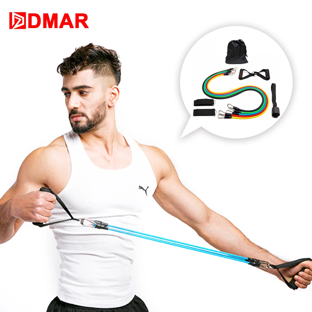 

DMAR Resistance Bands Pull Rope Fitness Exercises Latex Tubes Crossfit Body Training Workout Home Gym Outdoor Yoga