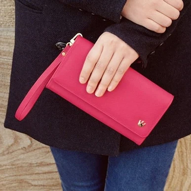 

Korean Style Women Wallet Solid Color Long Pattern Wallets Hasp Large Capacity Bag Lady Money Purse Card Holders Female Wallet
