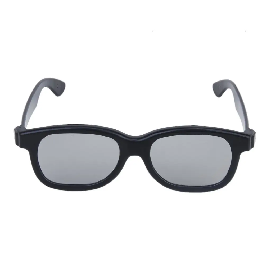 Абсолютно новые 5 пар взрослых пассивные круглые поляризованные линзы 3D очки-черный