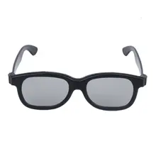 Абсолютно новые 5 пар взрослых пассивные круглые поляризованные линзы 3D очки-черный