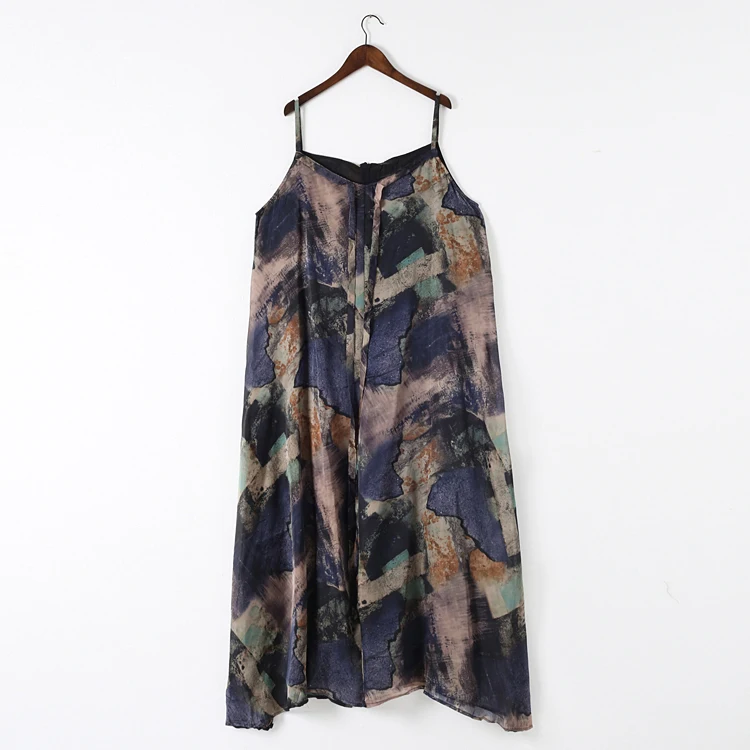 2019 summer floral chiffon printed women bohemian long jumpsuit Casual summer spaghetti strap romper wide leg playsuit overalls