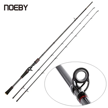 

NOEBY New Lure Rod 2 Top Tips 1.98m/2.13m/2.44m Carbon Fiber Spinning/Casting 6-35g Lure Fishing Rod Travel Fishing Tackle