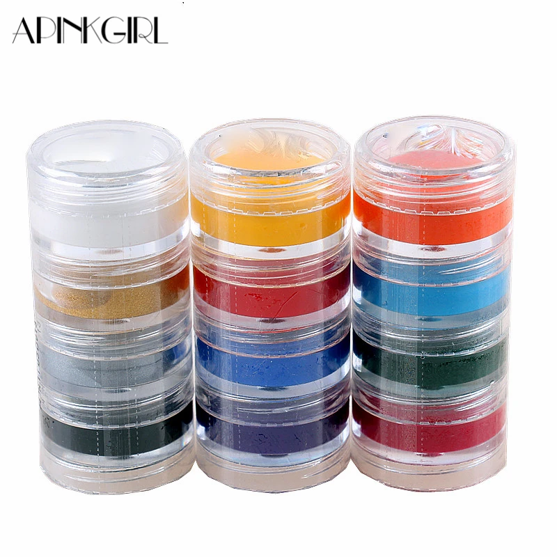 

APINKGIRL 4 Colors Safe Body Paint Face Paint Pigments For Halloween Fun Party Kids Face Painting Color Oil Painting Art Makeup