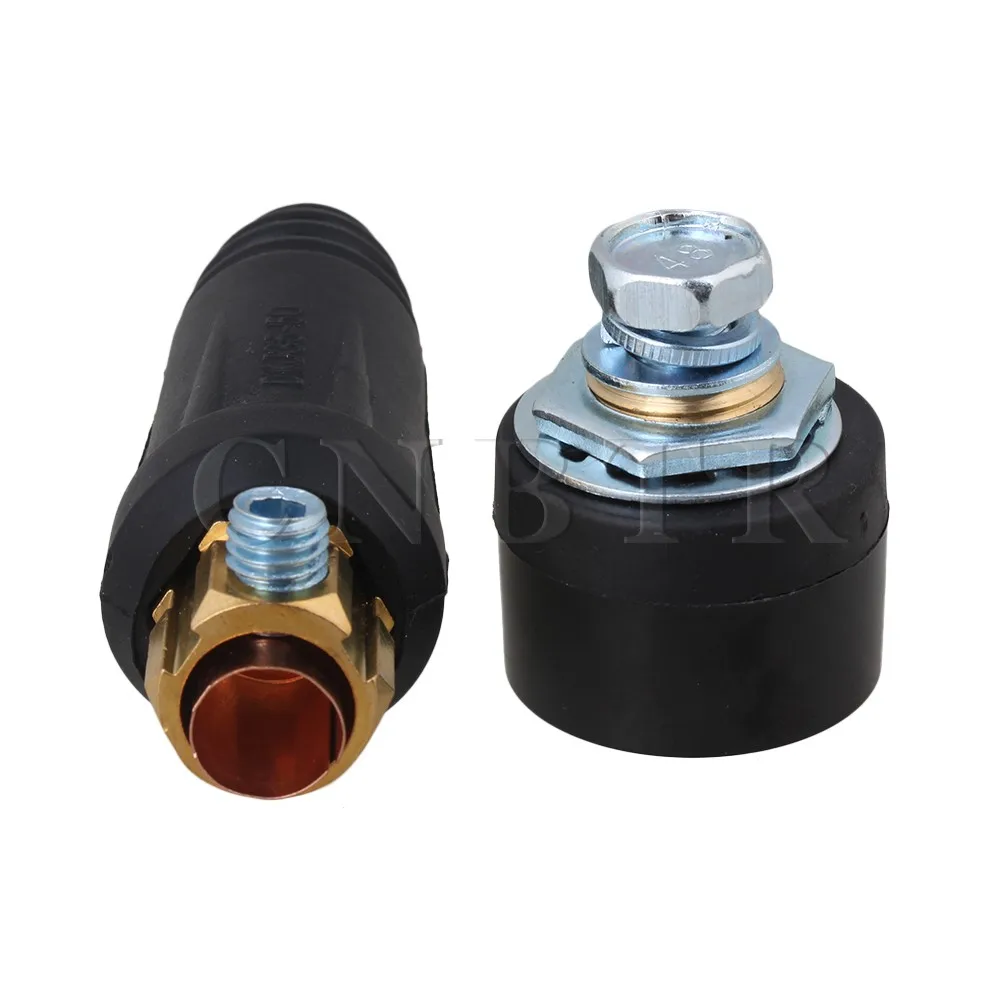 

CNBTR Black Plug with Panel Socket Cable Welding Connector 35 to 50mm Diameter