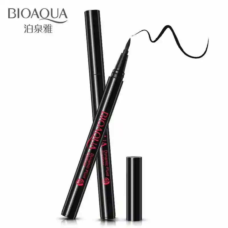 Bioaqua Make Up Черная Подводка для глаз долговечная Водонепроницаемая подводка для глаз карандаш кошка красота, для макияжа глаз - Цвет: Армейский зеленый