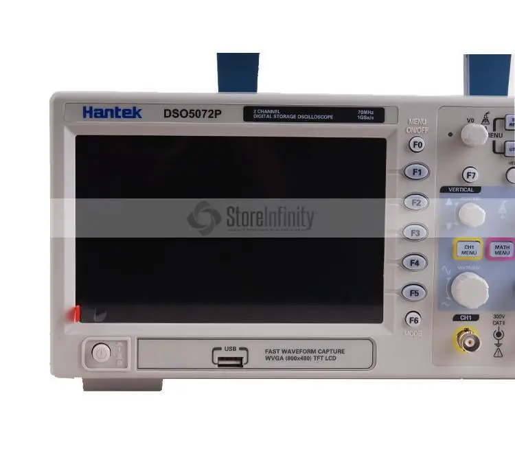 Hantek DSO5072P Цифровой осциллограф 70 МГц 1GSa/s 7,0 дюйма WVGA(800x480