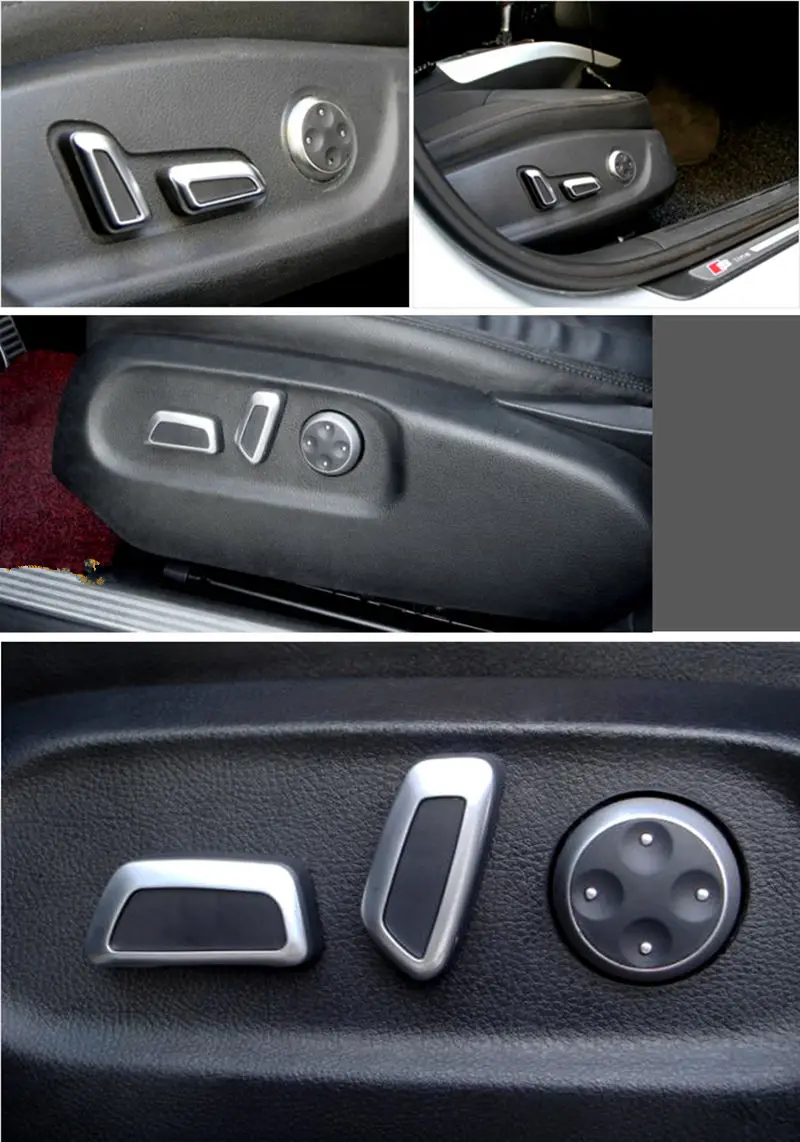 6 шт. сиденье регулируемая ручка переключатель для Volkswagen/VW Jetta MK5 GTI Passat B7 CC Tiguan для Audi Q3 Q5 A3 A4 A5 A7