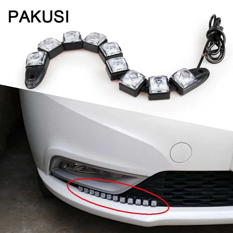 

PAKUSI 1Set DRL fog lamp Bulb Car LED Day Lights 12V For Mercedes Chevrolet Cruze Honda Civic Mazda CX-5 VW Golf 5 6 7 Tiguan