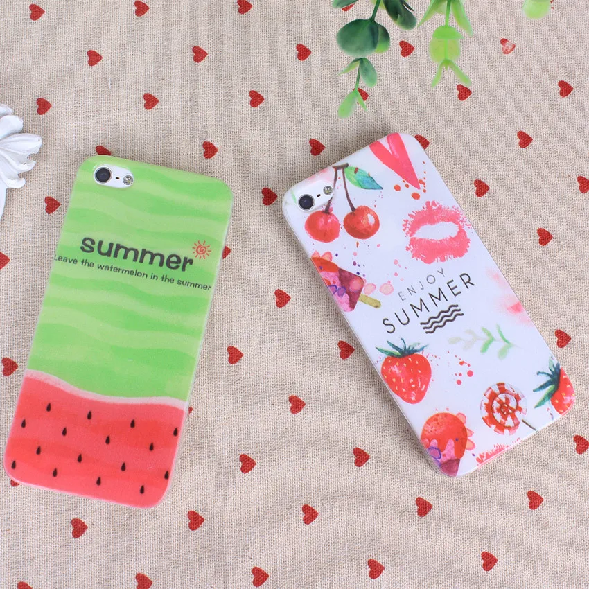 Thin Soft Tpu Fruit Cactus Case Cover  For iPhone 7 6 6S 5 5S SE 4 4S Cute 04