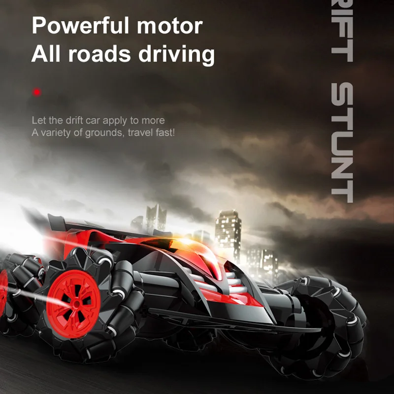 

1:10 2.4G 4WD Drift RC Car with Mecanum Wheel Remote Control Stunt Car With Light Outdoor Toys Birthday Gifts VS RoboMaster S1