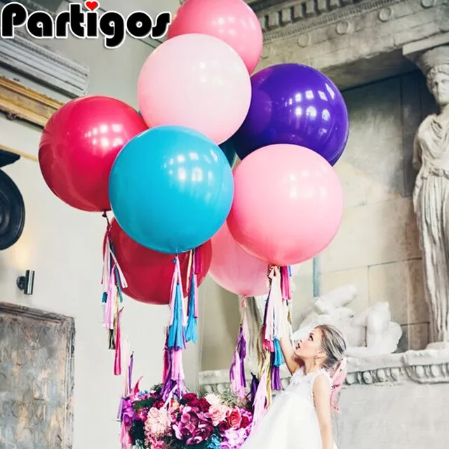 1pc 36 Inch Thailand Imports Giant Round Latex Helium Balloons 1pc 36 Inch Thailand Imports Giant Round Latex Helium Balloons For Wedding Birthday Party Festival