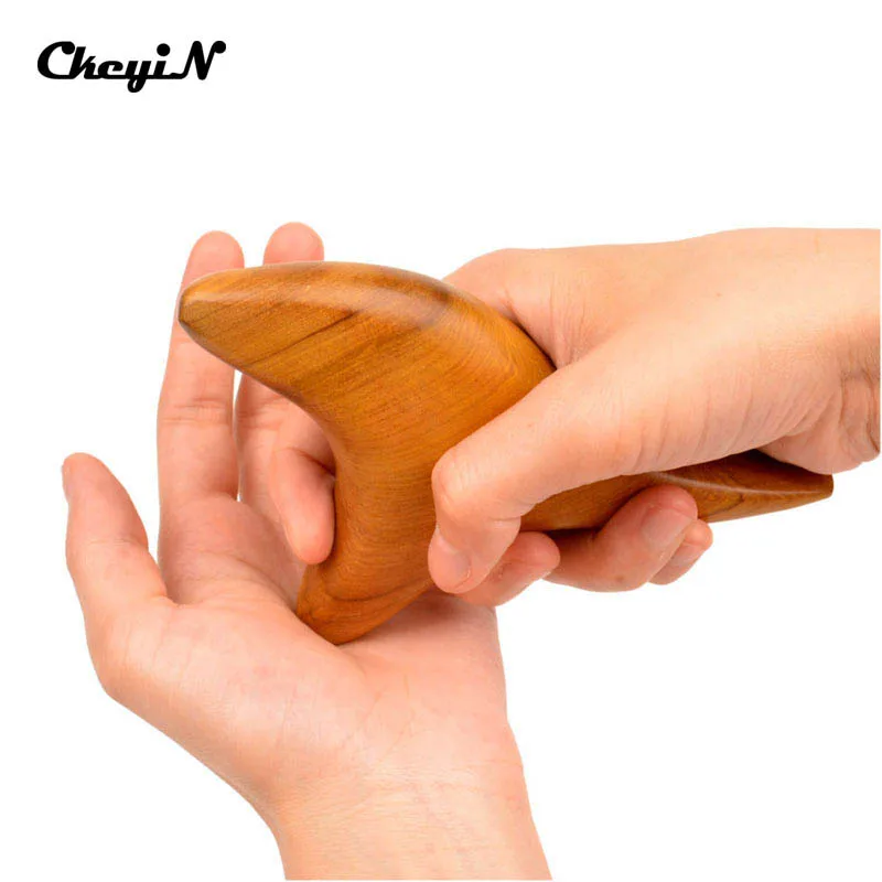 

Wooden Triangle Traditional Therapy Reflexology Hand Massage Tool Body Relax Massager Feet Neck Press Point Blood Circulation