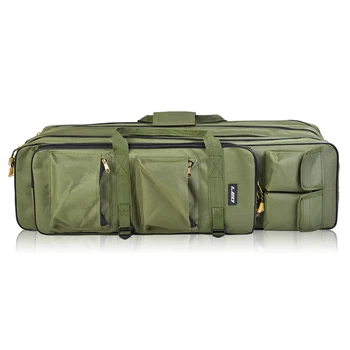 

Outdoor Fishing Rod Bag 3 Layer Fishing Bag Backpack 80cm/100cm Fishing Rod Reel Carrier Bag Fishing Pole Tackle Bag Carry Case