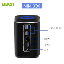 Bben Windows 10 Intel Compute stick компьютер 3.7 В/300 мАч Баттей, LAN наушников порт DDR3 4 Гб оперативной памяти 64 Гб ПЗУ Мини-ПК компьютер