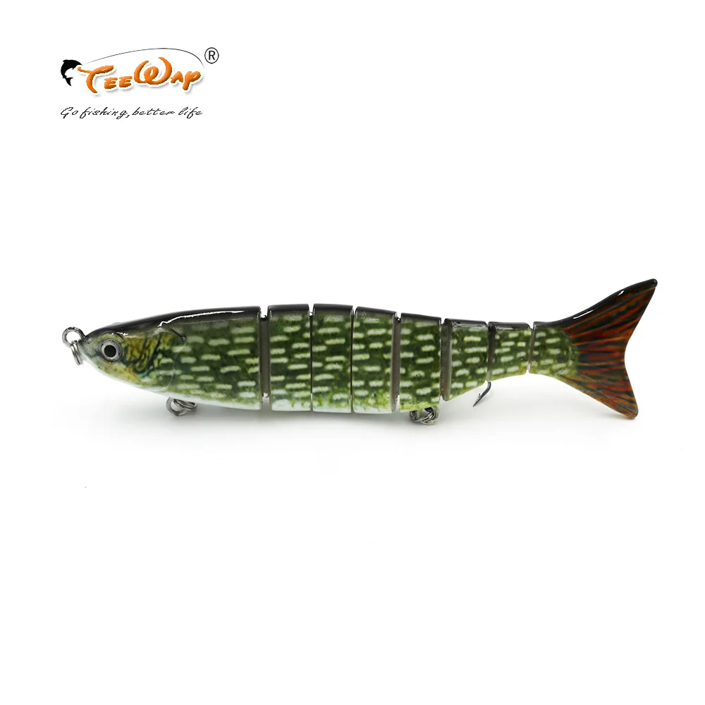 Рыболовные приманки 8 сегментов Swimbait Crankbait жесткая приманка для рыбалки с