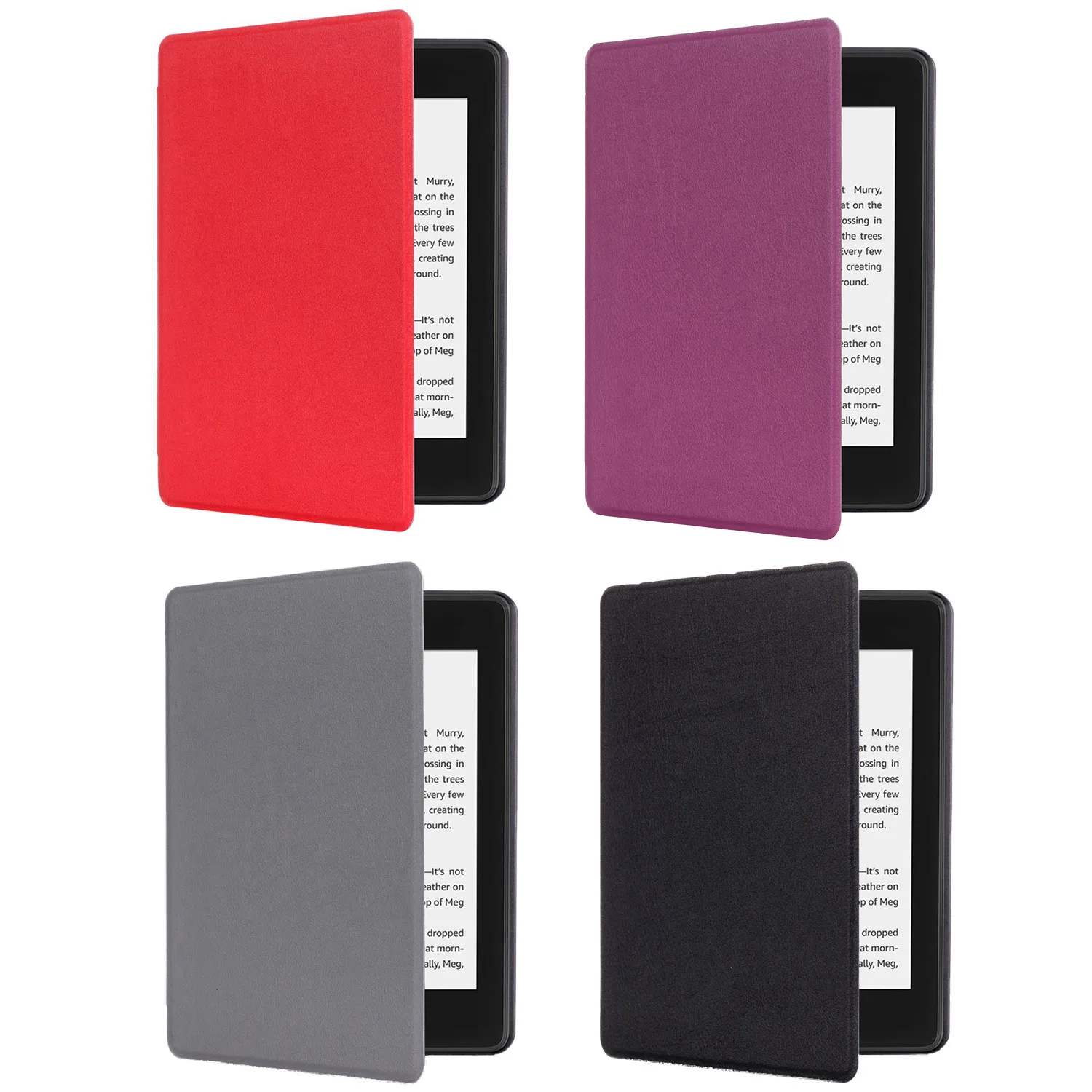 

Besegad E-Book Reader Protective PU Leather Case Cover Shell Protector with Auto Sleep Wake for Amazon Kindle Paperwhite 4 2018