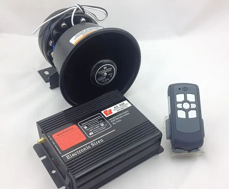 AS920 Car Styling 200W 12V Alarm Siren Electronic Horn Wireless 9 Tone Loudspeaker Police Automotive Buzzer | Автомобили и