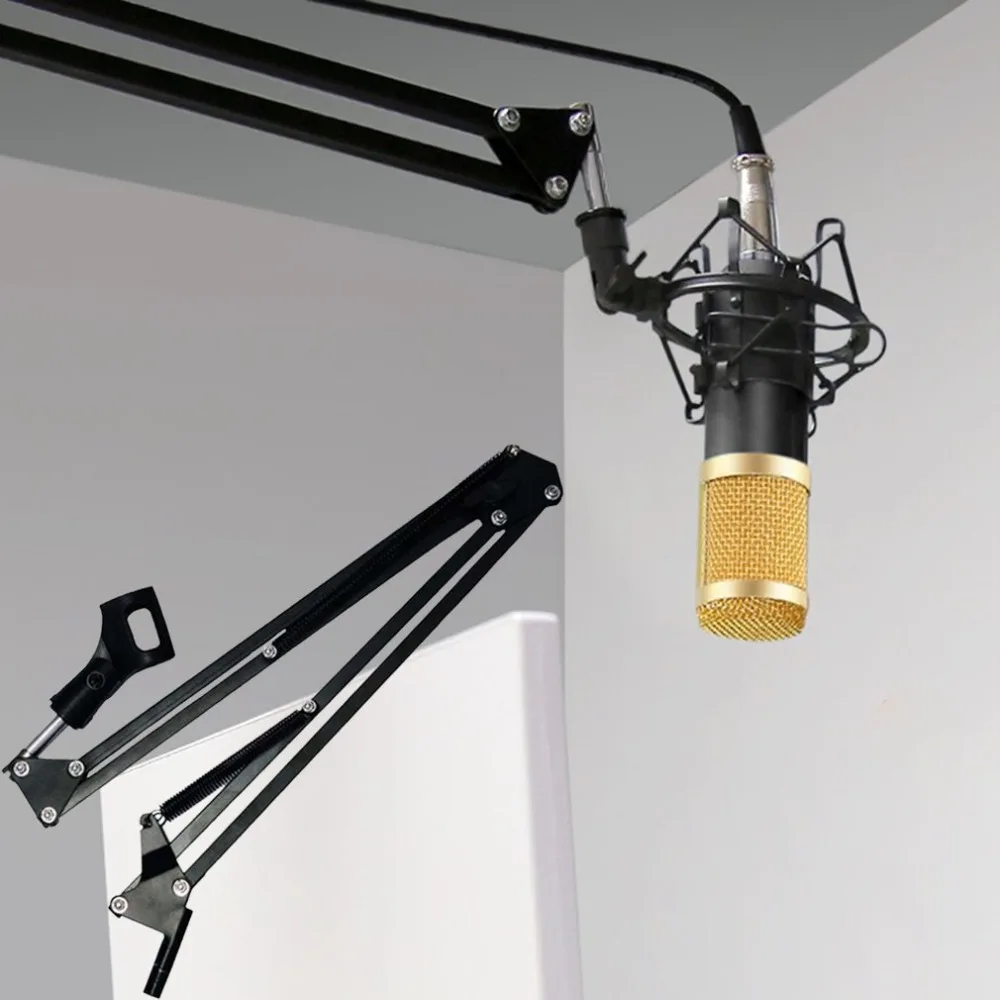 NB35 Регулируемая студийная микрофонная стойка подвеска стрелы Настольный кронштейн держатель микрофона амортизатор