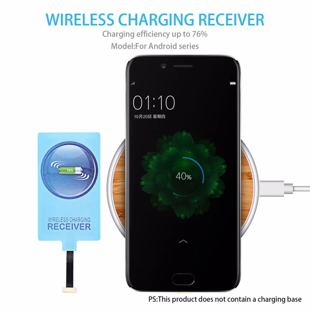 Universal Wireless Charging Receiver USB Charger Adapter Receptor