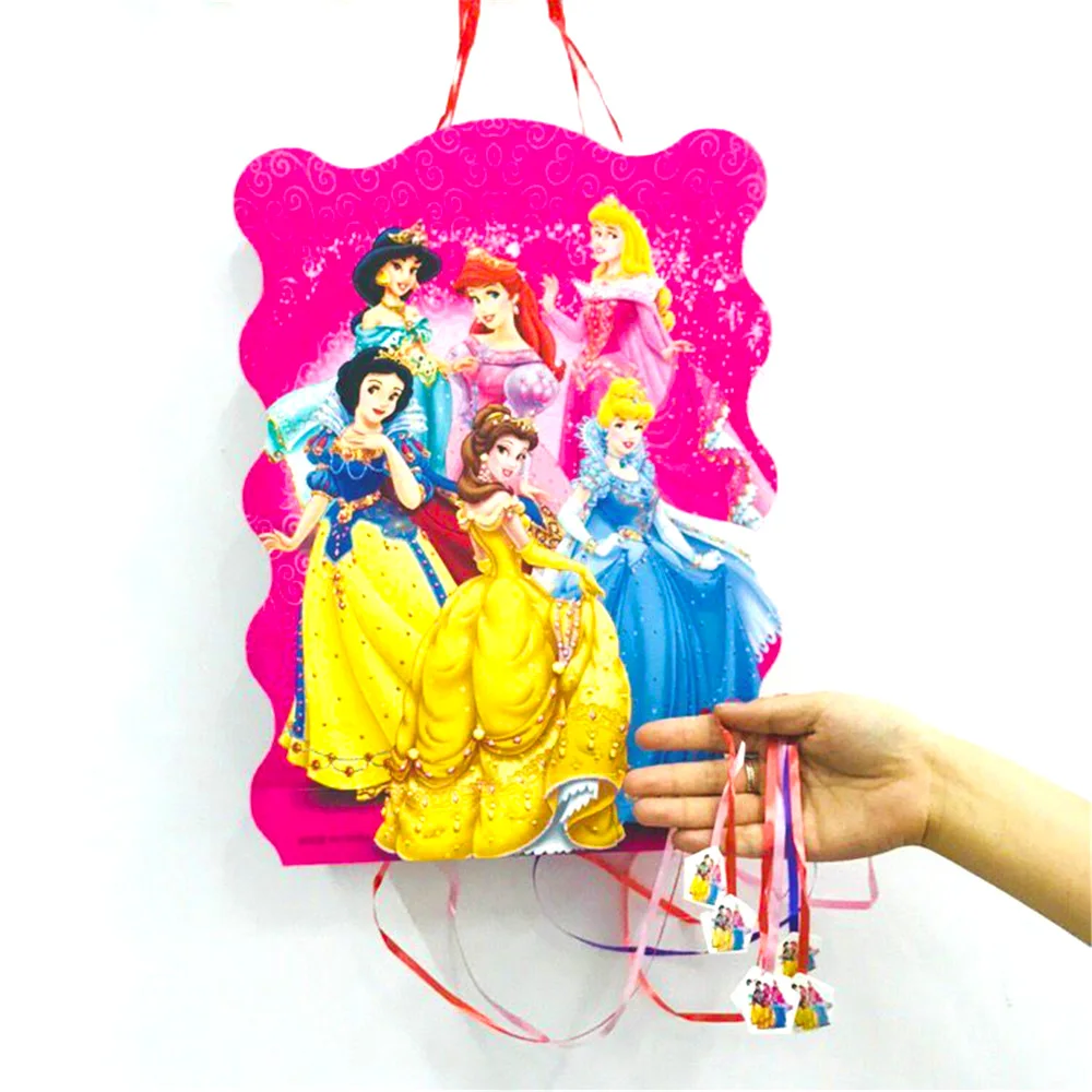 

40*30cm Princess Pinata Cartoon Funny Party Supplies Kid Disposable Plastic Children's Birthday Girls Party Favors Decoration