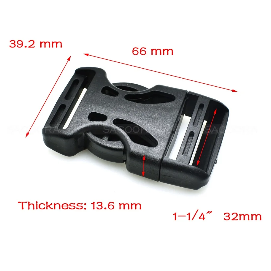 10-Pack Multi-Size Webbing Detach Buckles for Bags and Travel Accessories