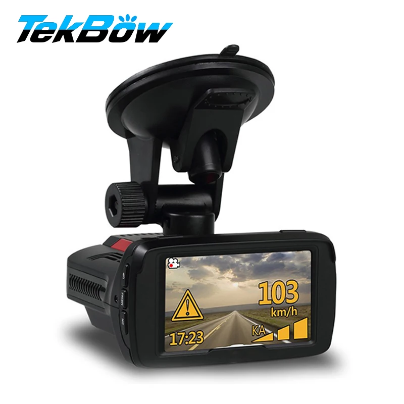 

Tekbow Car DVR with Radar Detector GPS Logger 3 in 1 Recorder Camera 1080P FHD Ambarella A7LA50D Parking Monitor Night Vision