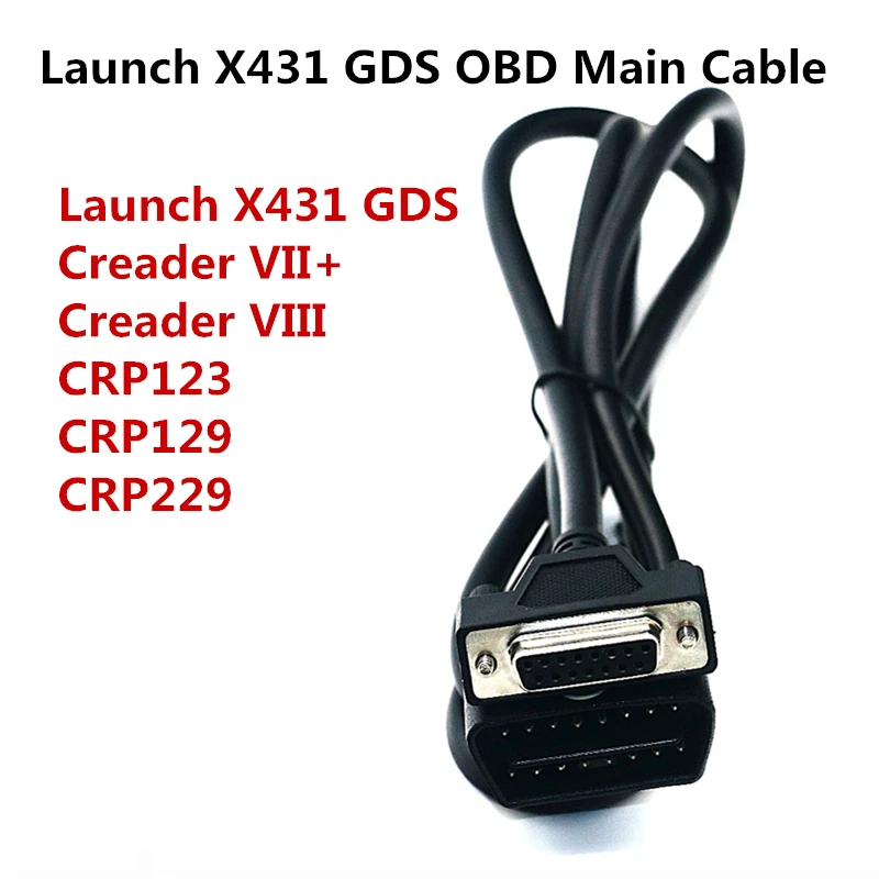 Creader VIII OBD2 16 Pin Main Cable Test Wire For LAUNCH X431 GDS Creader VII 