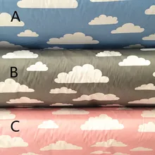 160 см* 50 см, Мультяшные облака, Детские хлопковые простыни с принтом, пододеяльник, постельное белье, наволочки, занавески, ткань для шитья, qulit ткани