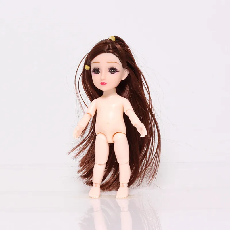 Новинка, 15 см, Bjd кукла, игрушка для девочек, детские куклы, 1/12, оригинальные куклы принцессы для девочек, игрушки для детей и одежда бесплатно - Цвет: black-2