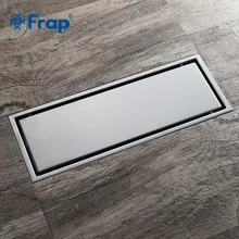Frap простой стиль 30*11 прямоугольник из нержавеющей стали длинный слив Невидимый Слив для ванной комнаты кухонный домашний слив Y38090