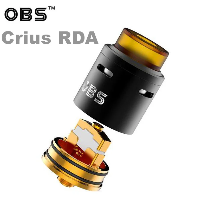 

Original OBS Crius RDA Innovative Dual Coils Build Tank Vaporizer Atomizer Mod Vape