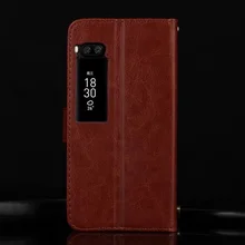 Для Meizu Pro 7 чехол Роскошный флип-кошелек ретро из искусственной кожи чехол для Meizu Pro 7 Pro7 Pro 7 Plus чехол с функцией подставки держатель для карт