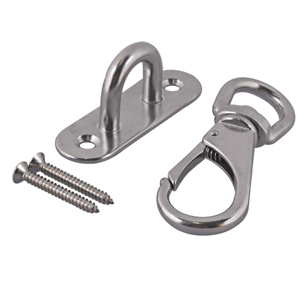 M8 Ceiling Hook Hammock Swing Hook Multi Use Swivel Eye Snap Hook