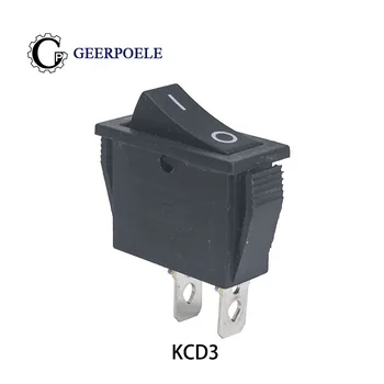 

5 pcs/lot KCD3 30*13 2 Pin 250V 15A Boat Switch Bouton Poussoir Metal Interrupteur Micro Switch