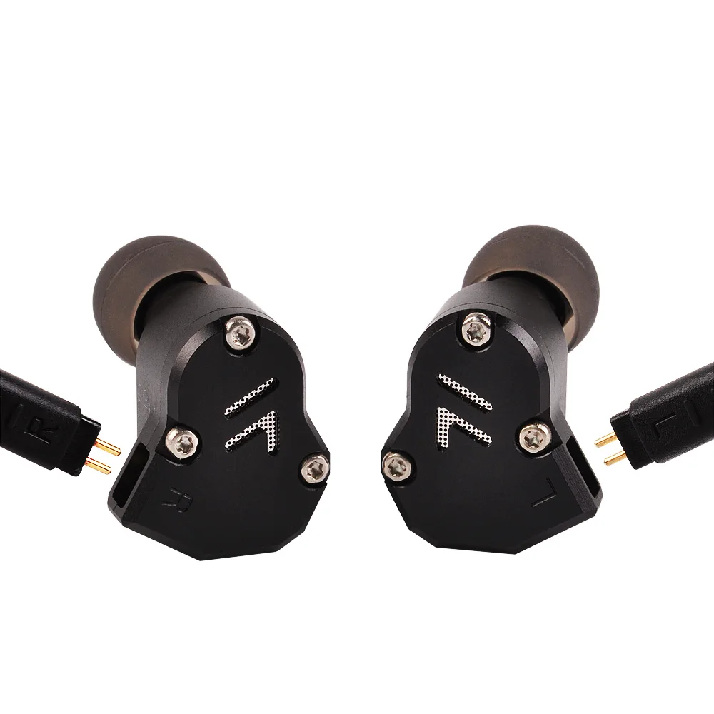 Гибридные наушники Revonext QT2 2DD + 1BA Hi Fi DJ Monito спортивные для бега вкладыши QT3|Наушники