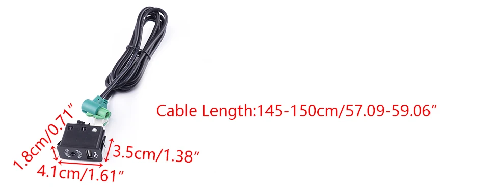 DWCX Автомобильный USB Aux переключатель гнездо жгута кабель адаптер набор подходит для Mini Cooper R50 R52 R53 2001 2002 2003 2004 2005 2006