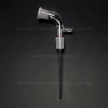 

24/29,Glass Vacuum Take-off Adapter With 150mm Length Steam Tube,Lab Glassware