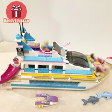 BELA Friends series 41015 618Pcs Dolphin Cruiser kids toys For Children Gift 10172 Building Blocks Set Compatible Education