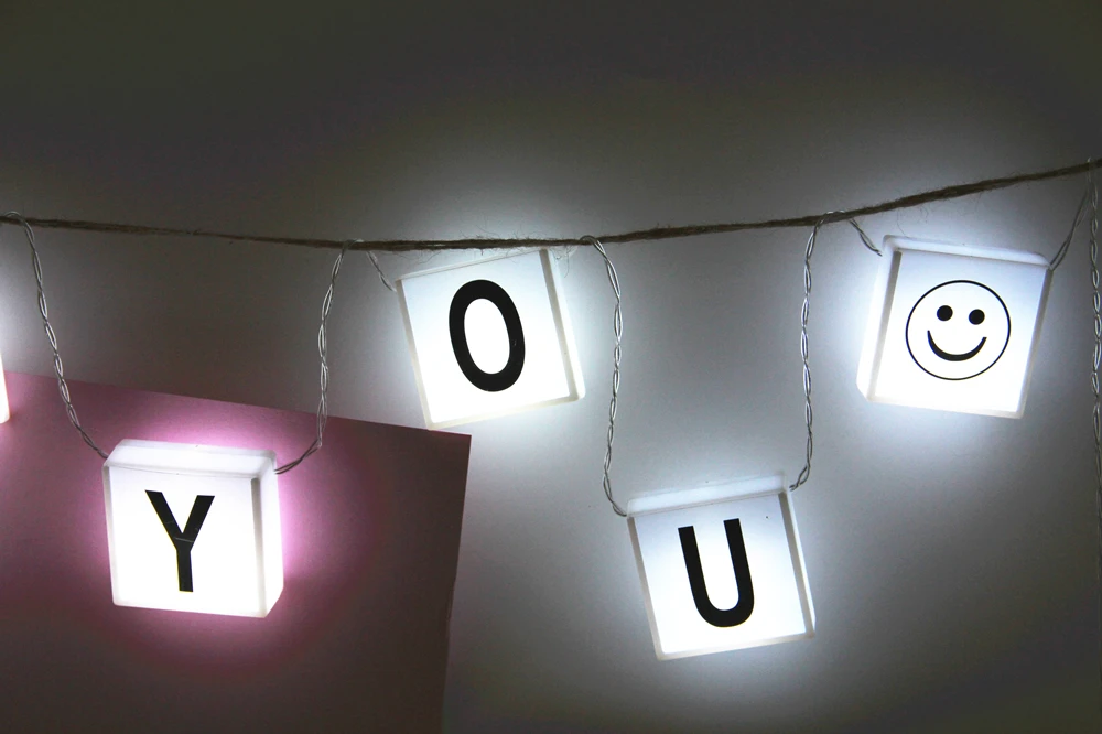 Новый светодиодный LED световой короб с буквами огни строки 26 букв 2 м светодиодный 10 светодиодные ночники для вечерние праздничное