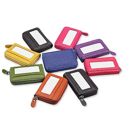 

Women Men Aluminum Leather ID Credit Card RFID Protector Holder Purse Wallet Hot