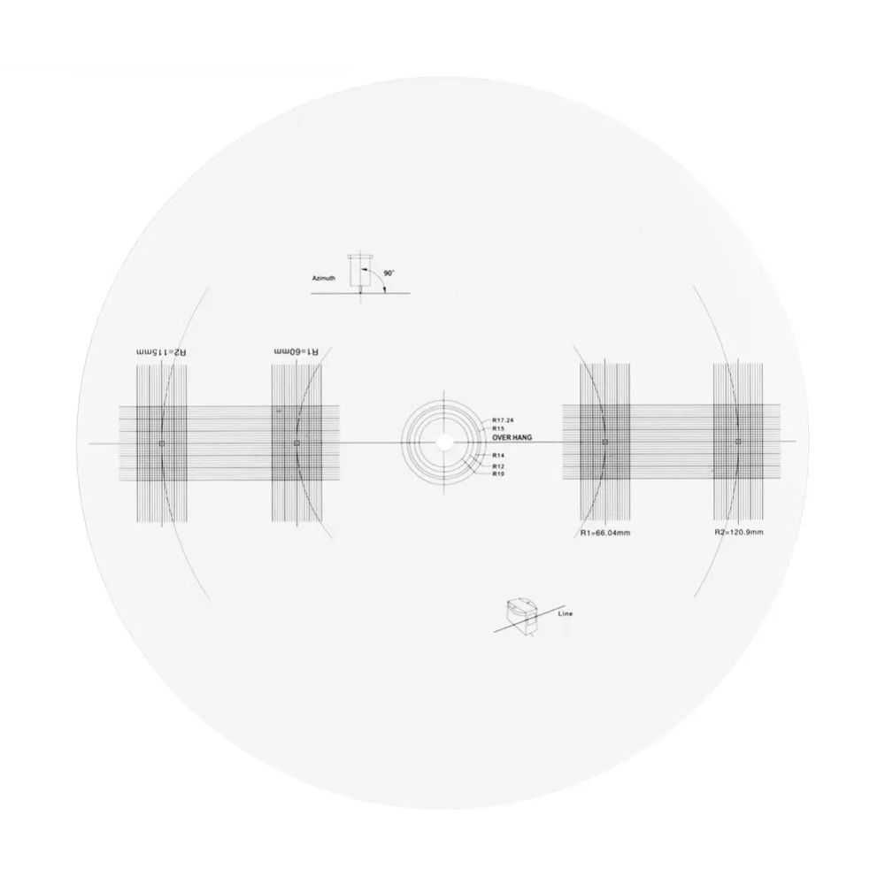 Профессиональный LP виниловая запись поворотные столы Phono Тахометр калибровки стробоскоп диск