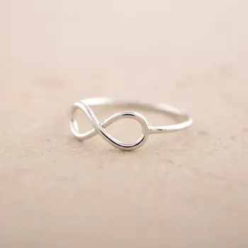 

Friendship Infinity Infinite Ring Cute Simple Geometric 8 Eight Forever Love Heart Knuckle Finger Rings for Friends Lovers