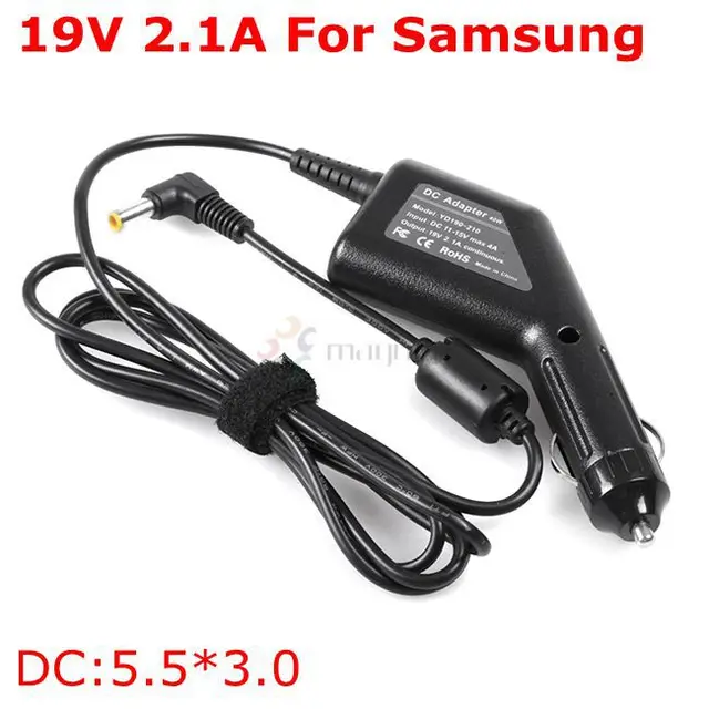 Aliexpress Dc 19v 2 1a Laptop Car Charger For Samsung 5 0 Dc 19v 2 1a Laptop Car Charger For Samsung 5 0 3 0mm Jack Notebook Adapter 40w Supply