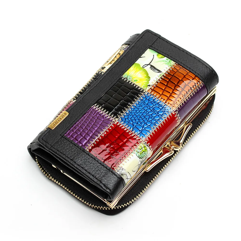 

OCARDIAN wallet women genuine leather card holder carteira short Wallets Coin Pocket Female Clutch Drop shipping CSV A1031#30
