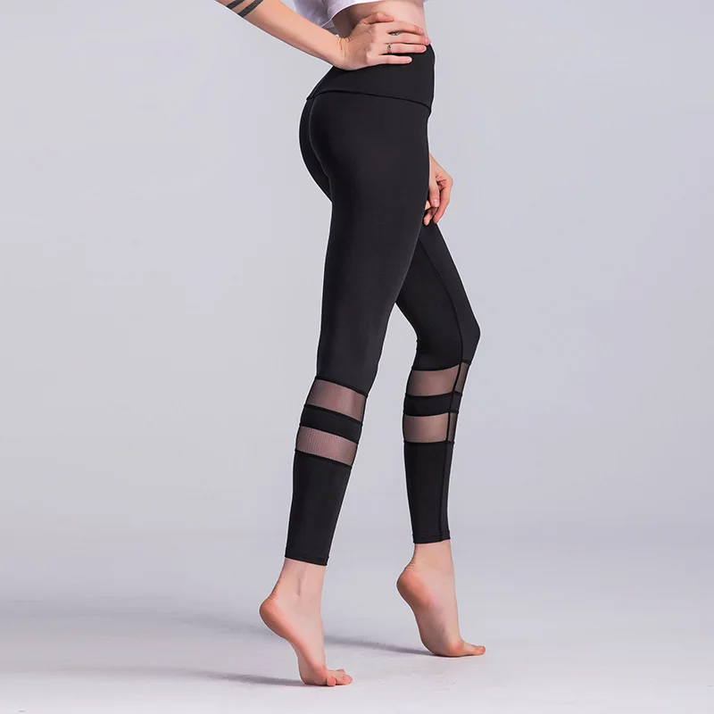 Nodelay Women Fitness Yoga Pants Hip Push Up Sexy Mesh Patchwork